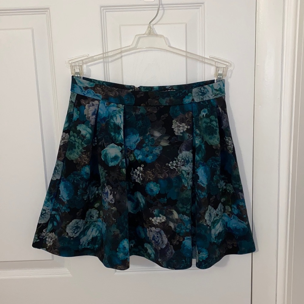 Express high waisted floral skirt